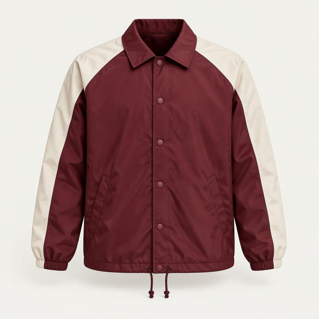 Coach Jacket „Burgundy Cream“