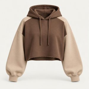 Cropped Hoodie „Mocha Latte“