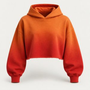Cropped Hoodie „Sunset Ember“