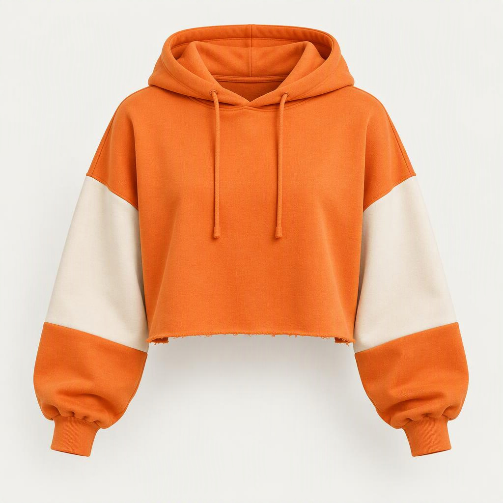 Cropped Hoodie „Tangerine Dream“