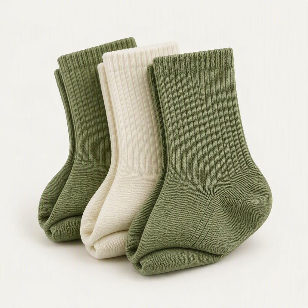Crew Socks 3er-Pack „Matcha“
