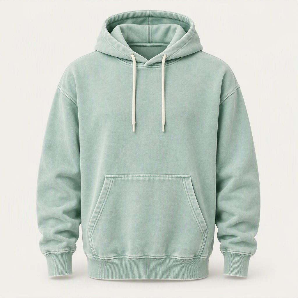 Garment Dyed Hoodie „Arctic Mint“