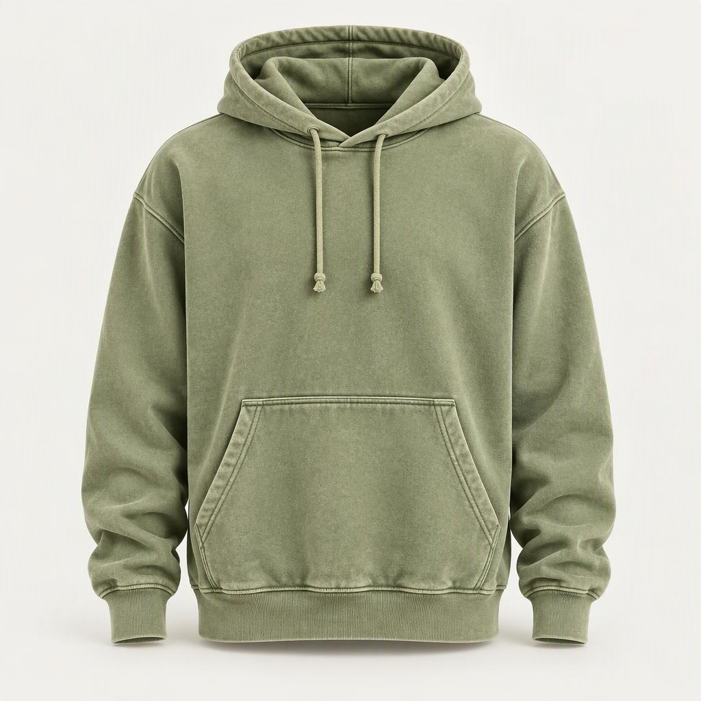 Garment Dyed Hoodie „Matcha“