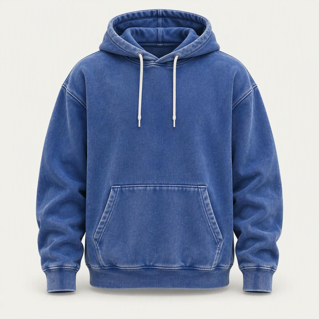 Garment Dyed Hoodie „Cobalt Rush“