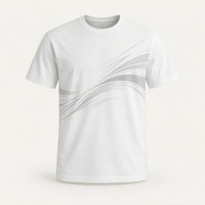 Graphic Motion Tee „Glacier White“