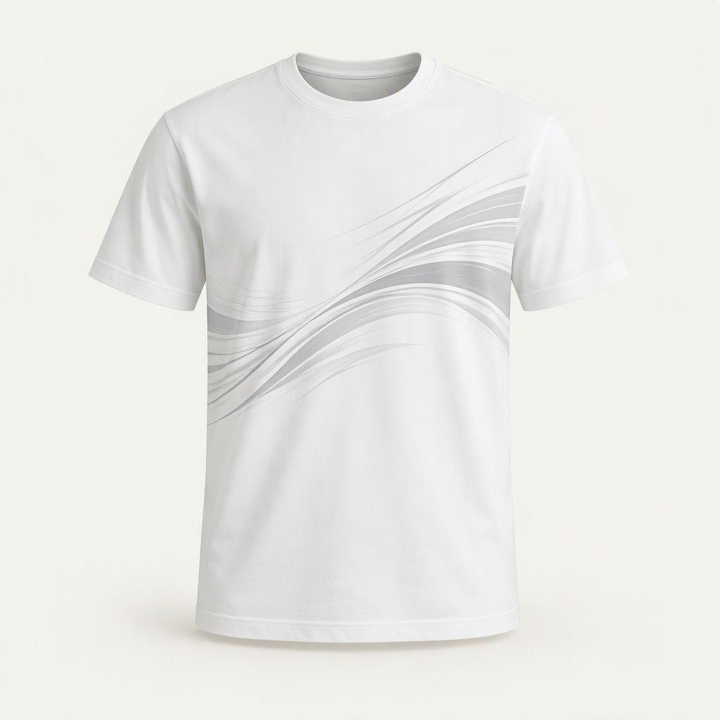 Graphic Motion Tee „Glacier White“