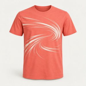 Graphic Motion Tee „Coral Pop“