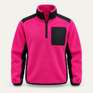 Half-Zip Fleece „Electric Pink“