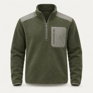 Half-Zip Fleece „Moss Stone“