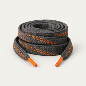Schnürsenkel flach „Graphite Neon“