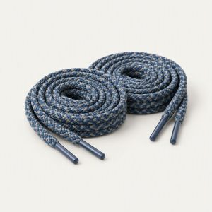 Schnürsenkel rund „Steel Blue“