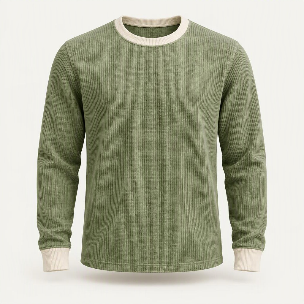 Longsleeve Waffle „Matcha“