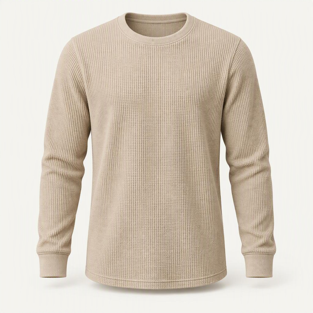 Longsleeve Waffle „Sand Dune“