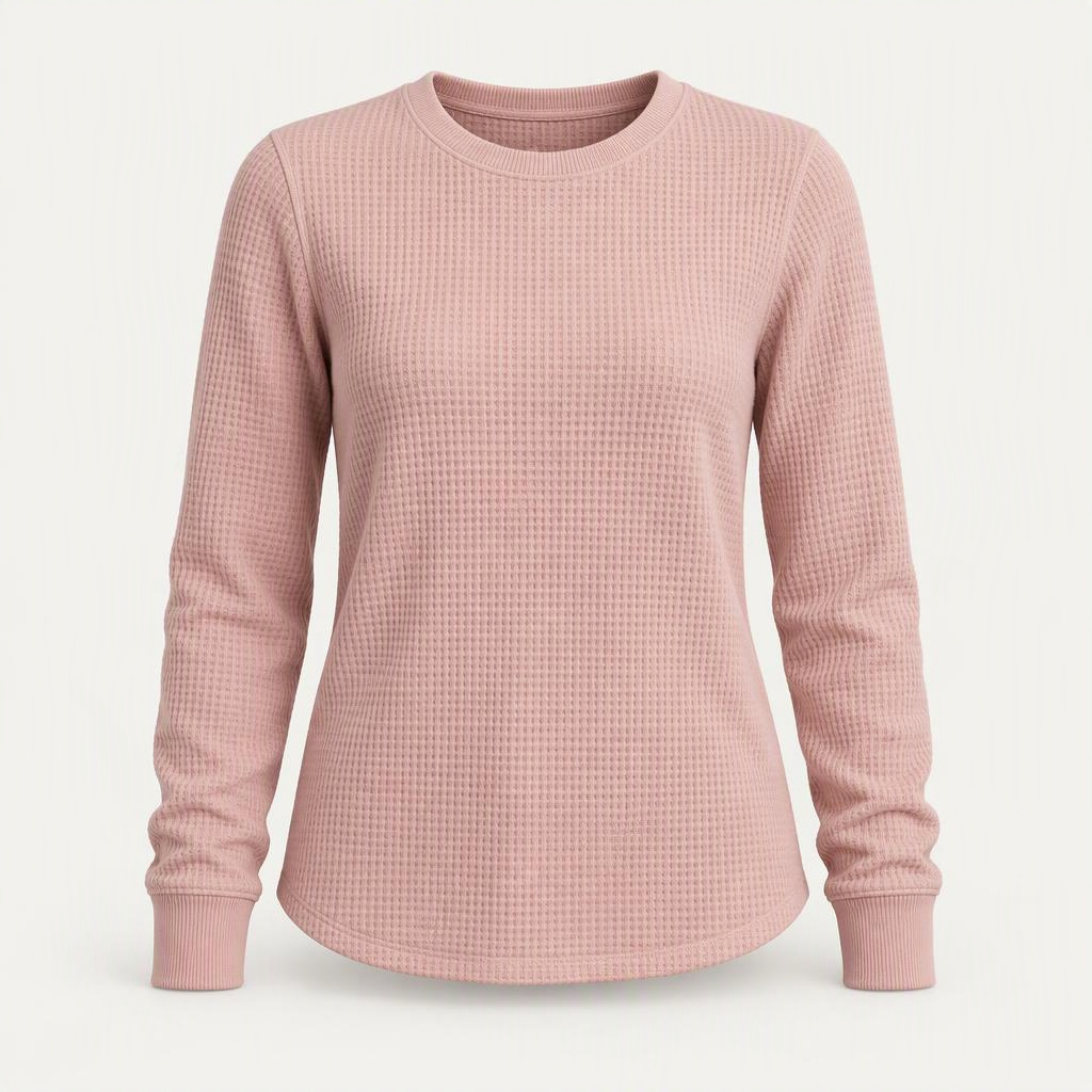 Longsleeve Waffle „Rose Quartz“