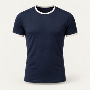 Merino Tee „Navy Chalk“