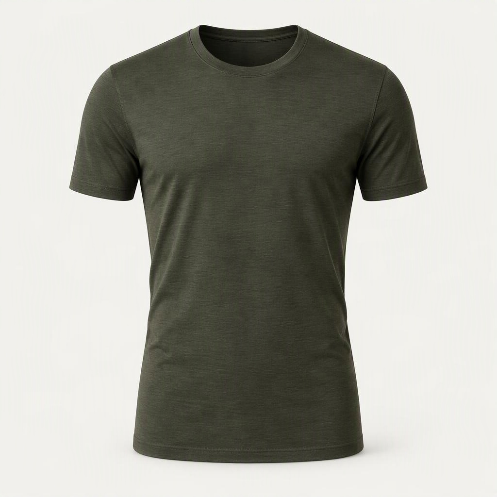 Merino Tee „Shadow Olive“