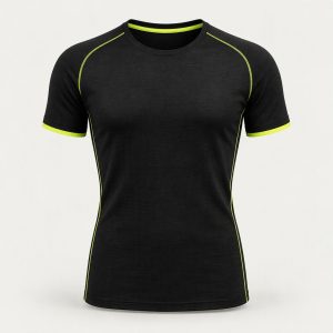 Merino Tee „Volt Black“