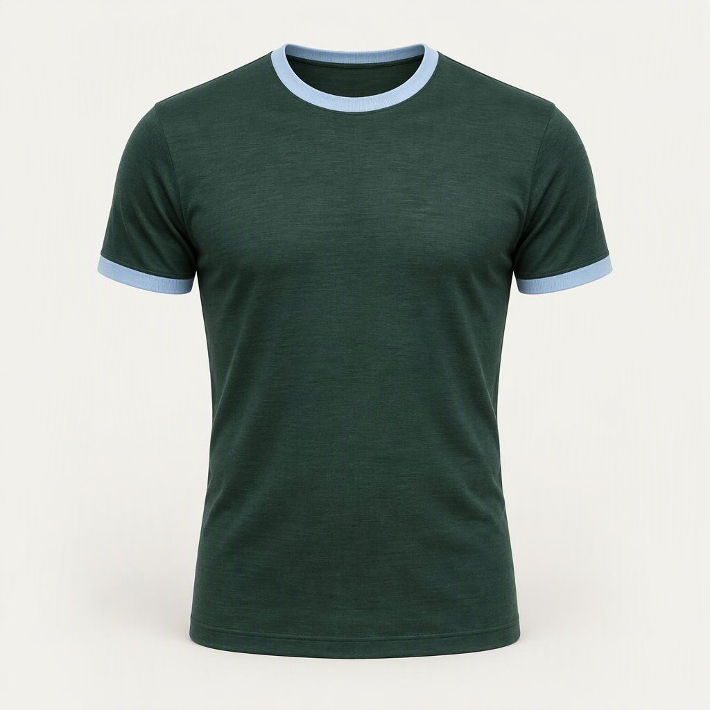 Merino Tee „Pine Ice“