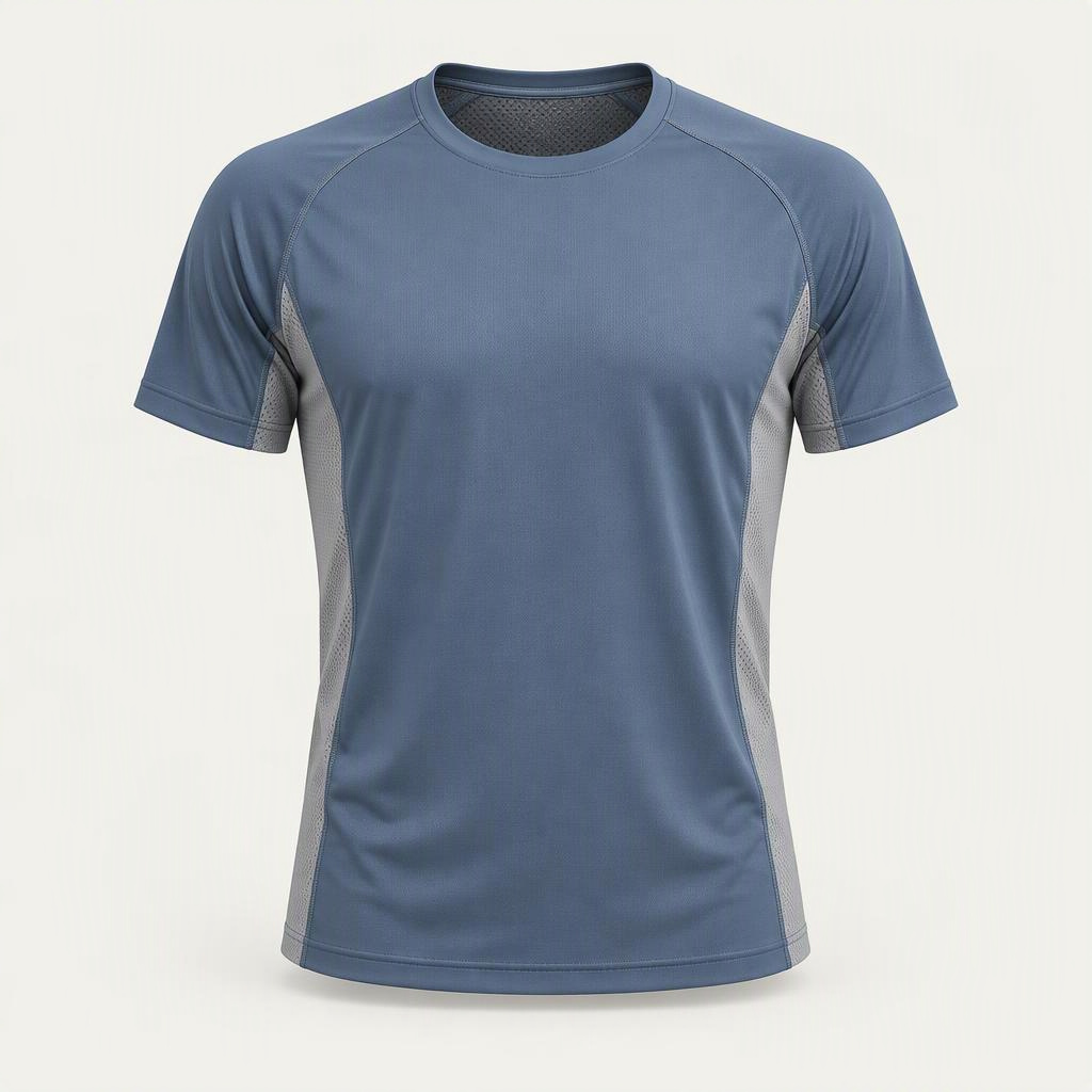 Run Tee Dry „Steel Blue“