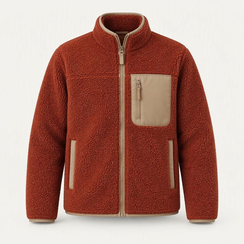Sherpa Fleece Jacket „Rust Canyon“