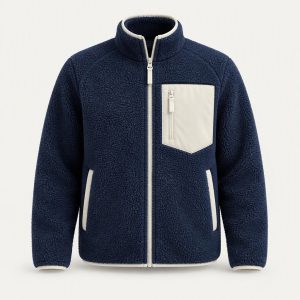 Sherpa Fleece Jacket „Navy Chalk“