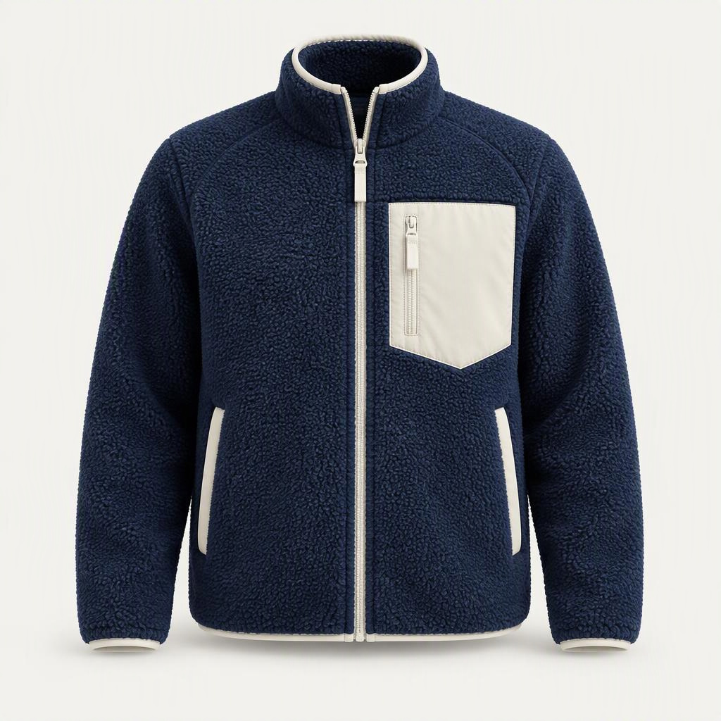 Sherpa Fleece Jacket „Navy Chalk“