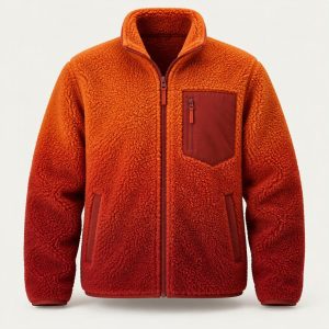Sherpa Fleece Jacket „Sunset Ember“