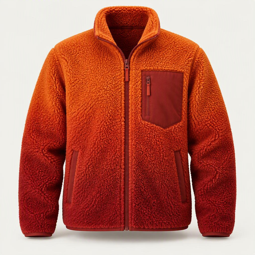 Sherpa Fleece Jacket „Sunset Ember“