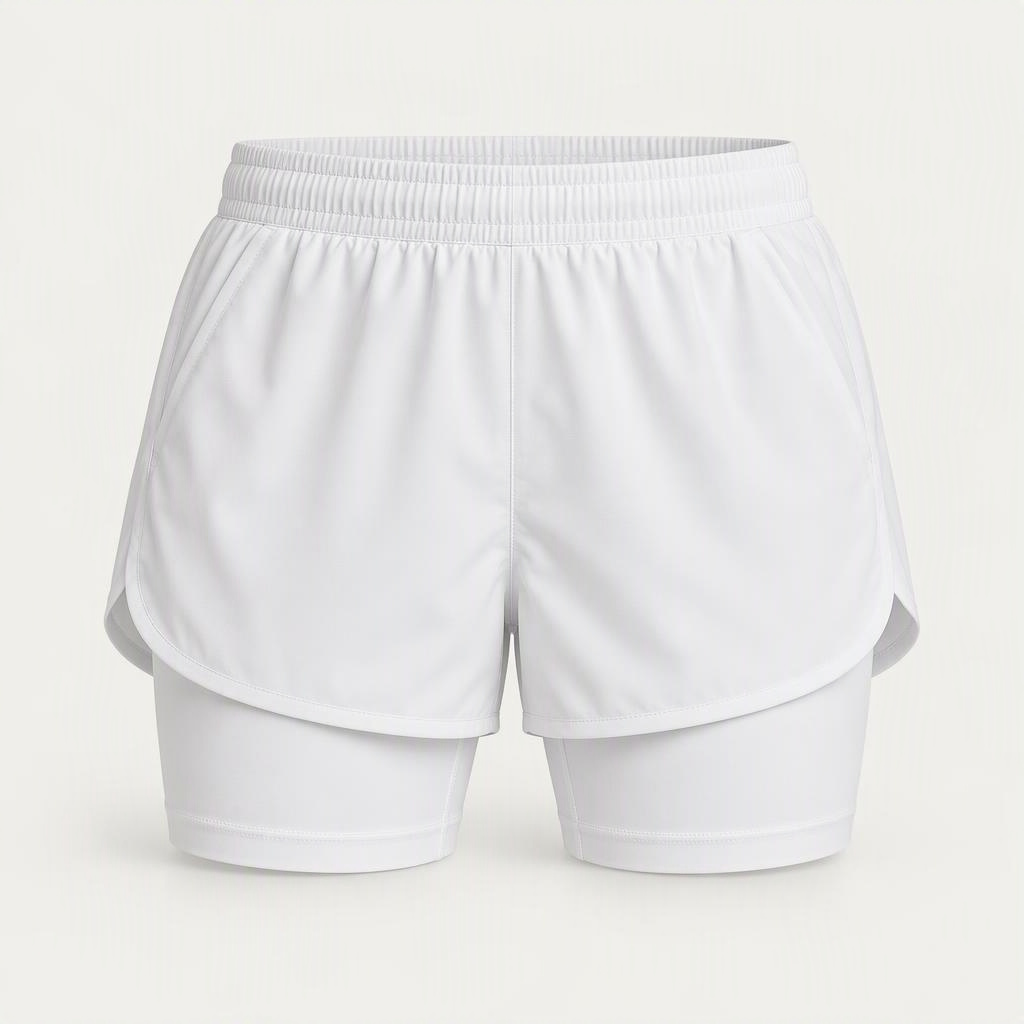 2-in-1 Short „Triple White“