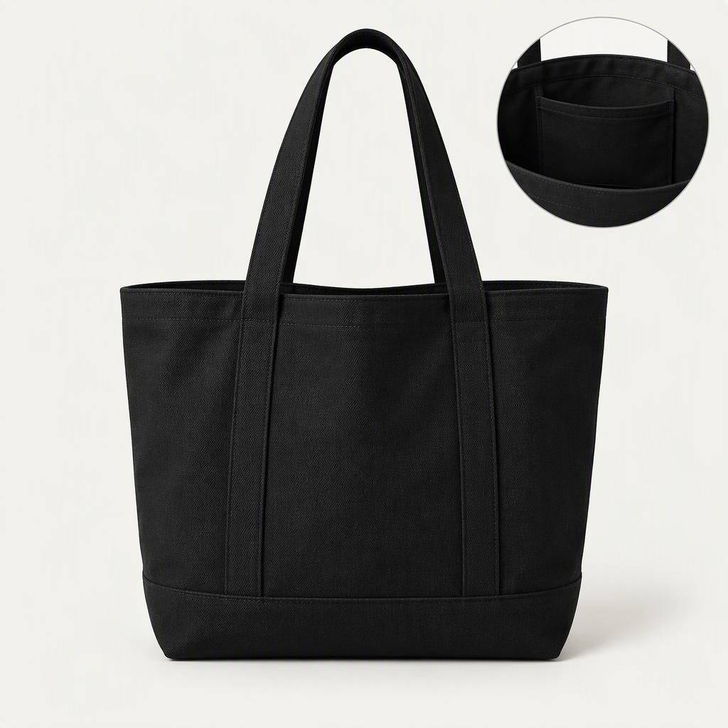 Tote Canvas „Triple Black“