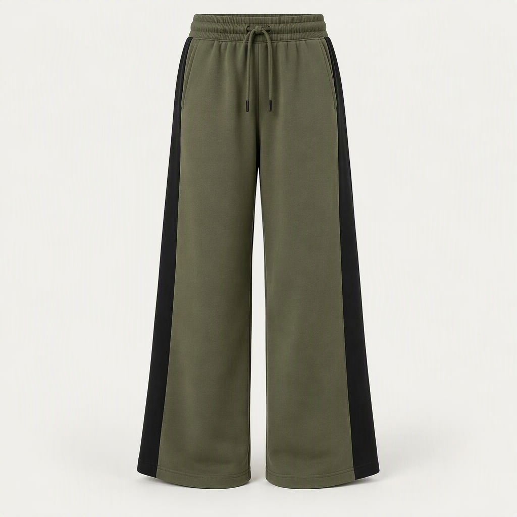 Wide Leg Sweatpant „Olive Night“