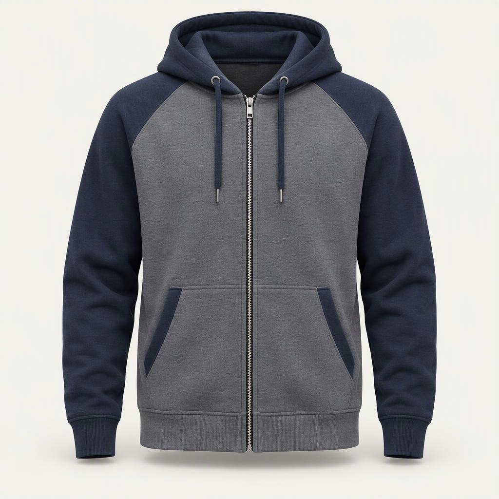 Zip Hoodie „Slate Navy“