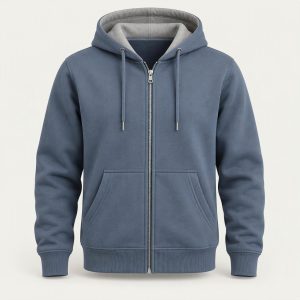 Zip Hoodie „Steel Blue“