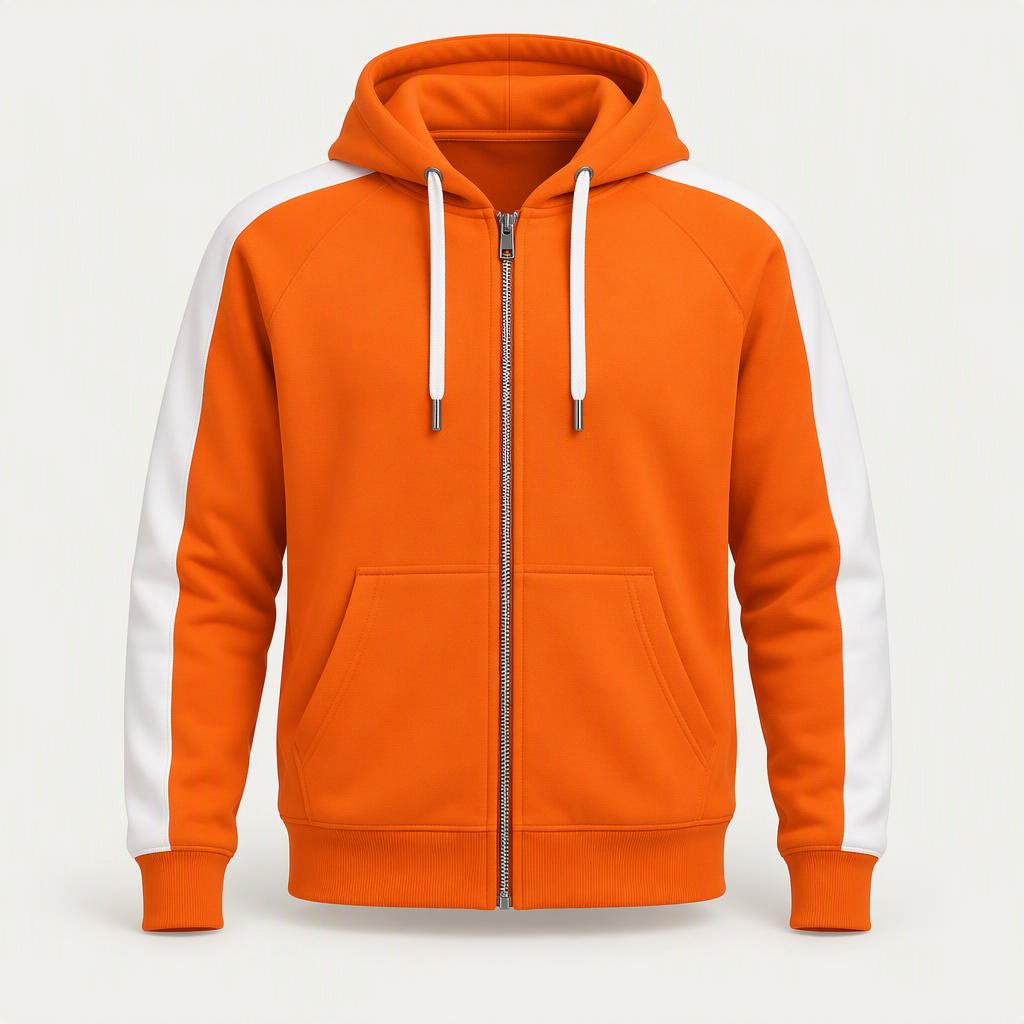 Zip Hoodie „Signal Orange“