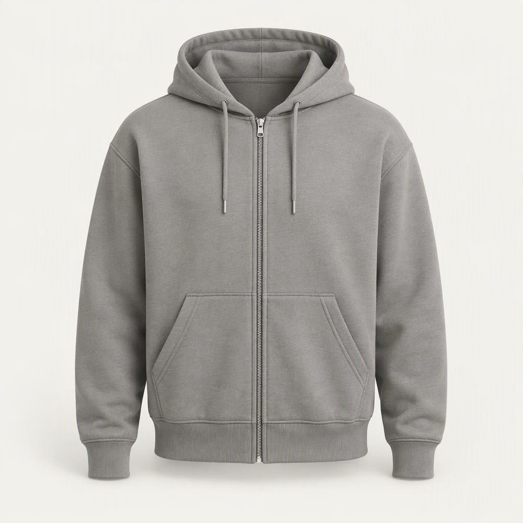 Zip Hoodie „Pebble Grey“